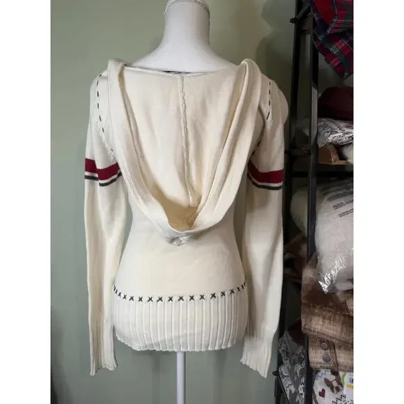 Offical Walt Disney World 28th Anniversary Vintage Hooded Sweater Cream Size S - Picture 5 of 7